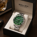 Green Chronograph Watch