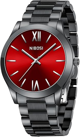 Classic Black Steel Watch