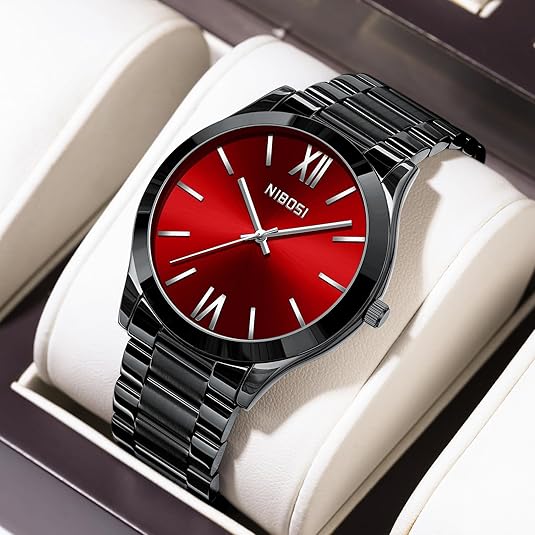 Classic Black Steel Watch